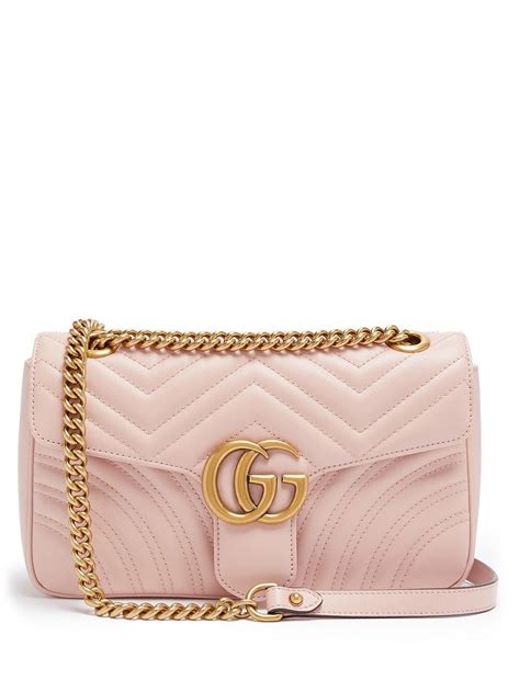 gucci pink shoulder bag|pink Gucci bag small.